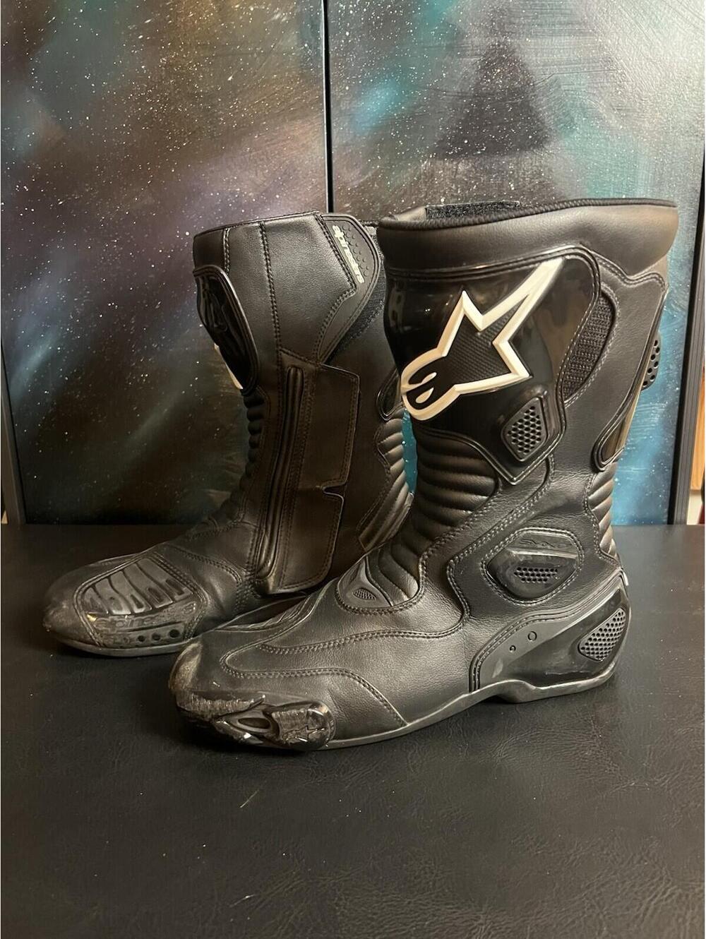 Alpinestars S-MX5 Leather Waterproof Motorbike Boots, EU 48, US 12.5 Motorcycle - Picture 7 of 15